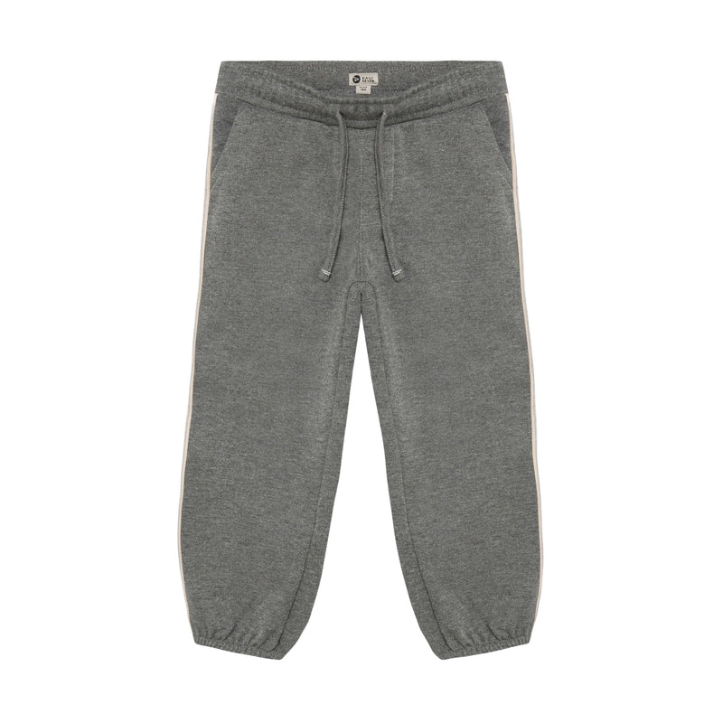 Meisjes Sweat Pants Glitter van Daily7 in de kleur Mid Grey Melange in maat 128.