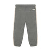 Meisjes Sweat Pants Glitter van Daily7 in de kleur Mid Grey Melange in maat 128.