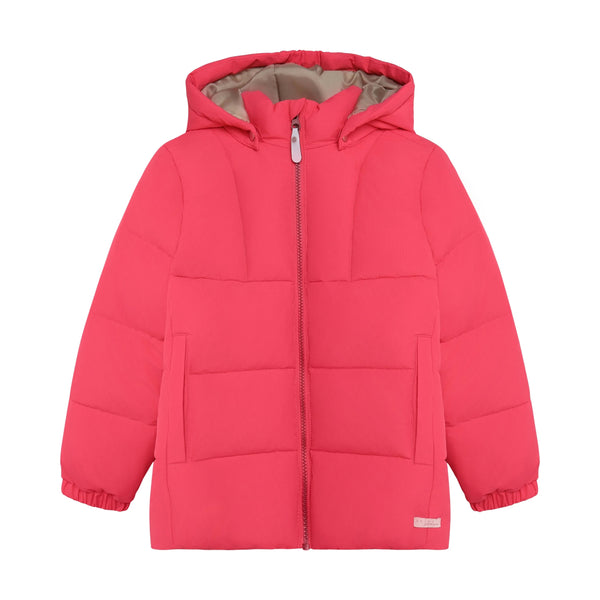 Meisjes Quilted Jacket  van Daily7 in de kleur Rouge Red in maat 128.