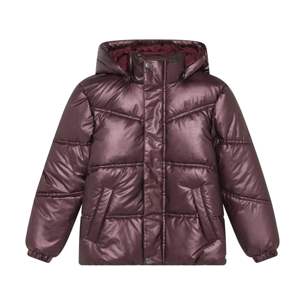 Meisjes Metallic Jacket van  in de kleur Huckleberry in maat 128.