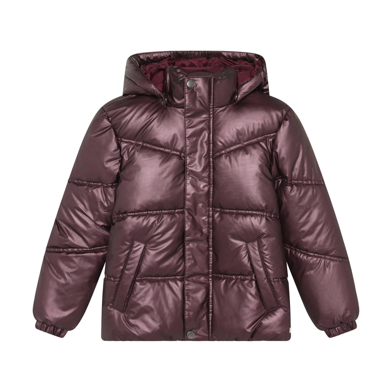 Meisjes Metallic Jacket van  in de kleur Huckleberry in maat 128.