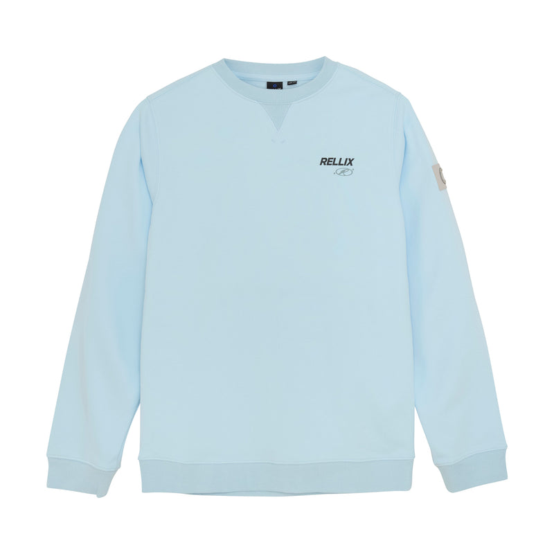 Jongens Sweater Rellix Backprint van Rellix in de kleur Frosty Blue in maat 188.