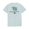 Jongens T-shirt RLX Backprint van Rellix in de kleur Frosty Blue in maat 188.