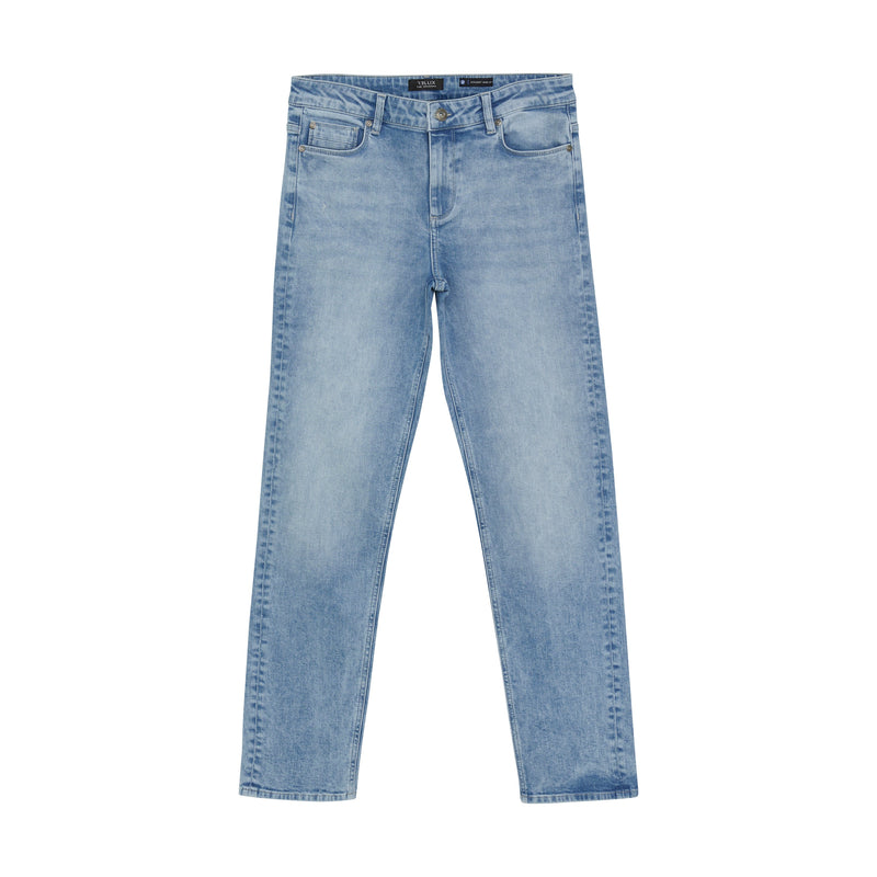 Jongens 2616 Straight Wide Fit Jeans van Rellix in de kleur Used Light Denim in maat 188.