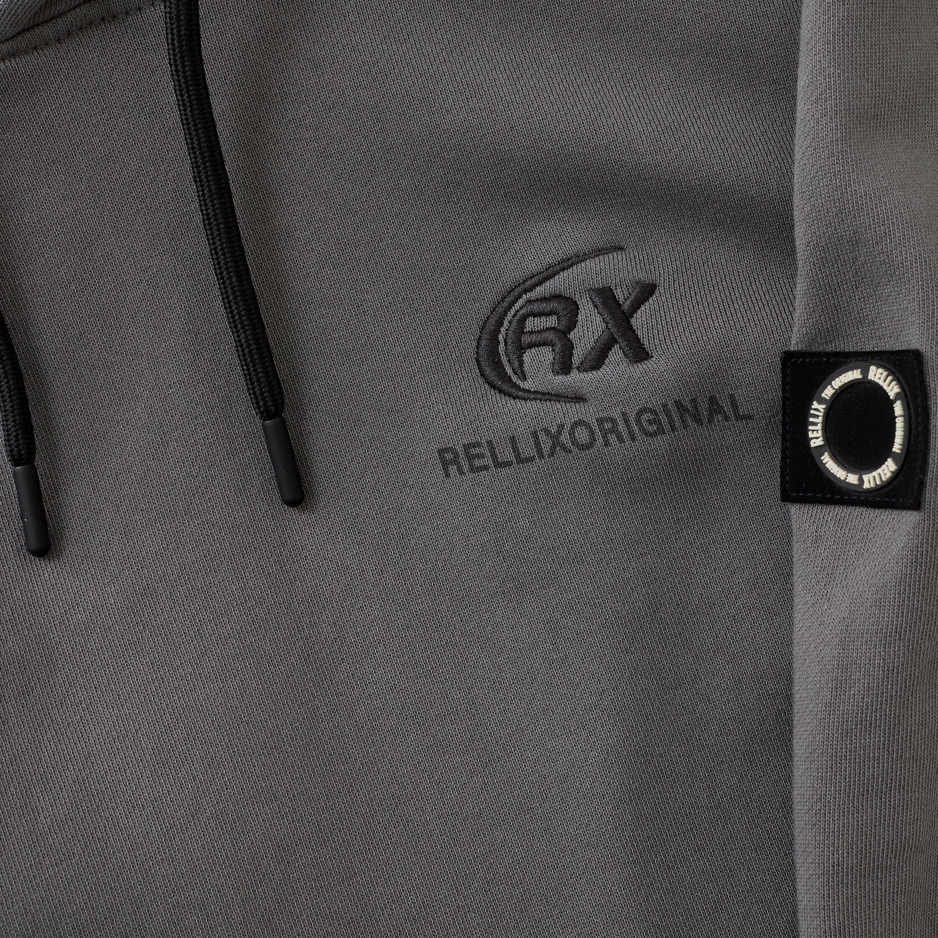 Jongens Hoodie Rellix Backprint van Rellix in de kleur Poppy Seed in maat 188.