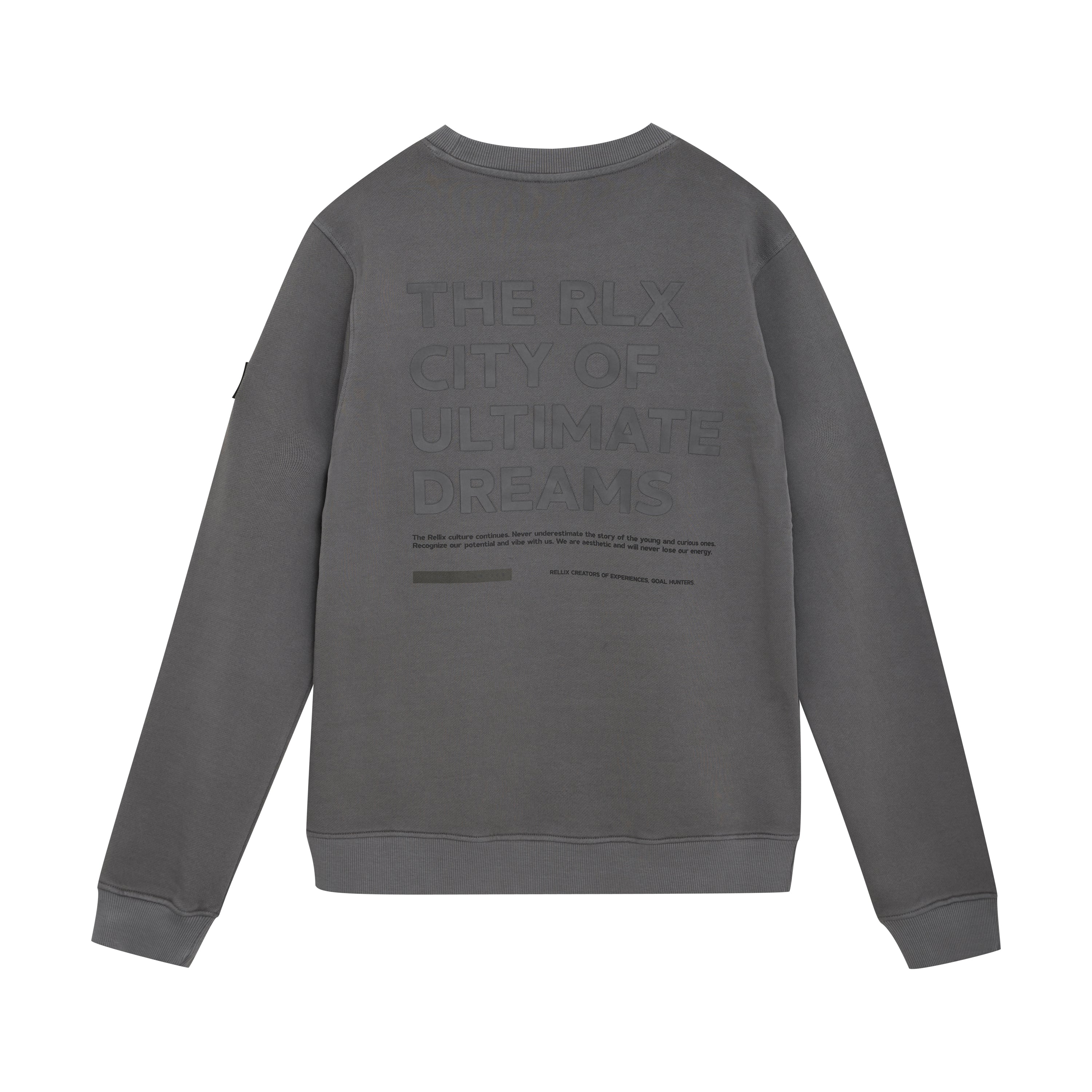 Jongens Sweater RLX Backprint van Rellix in de kleur Poppy Seed in maat 188.