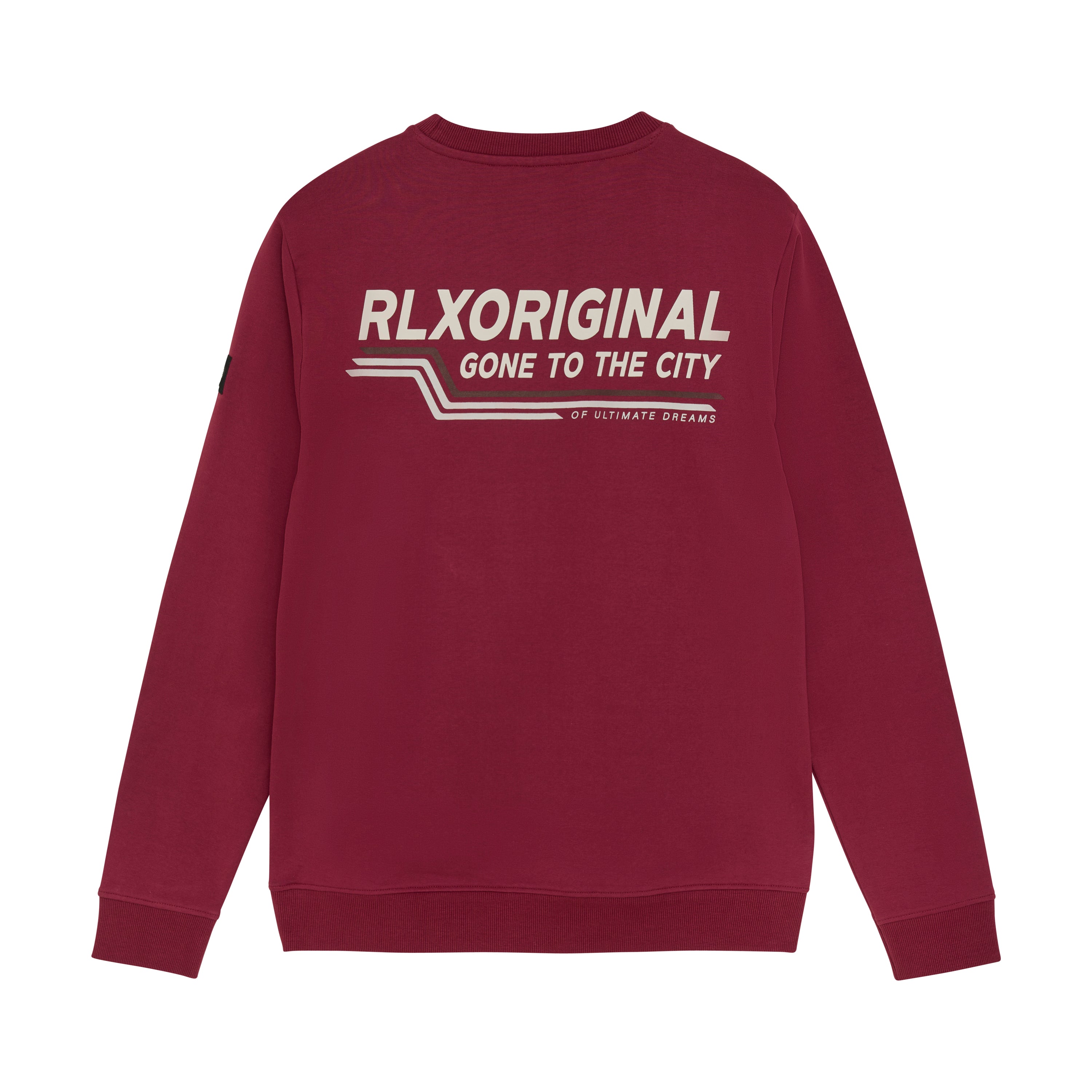Jongens Sweater RLXoriginal Backprint van Rellix in de kleur Cordovan in maat 188.