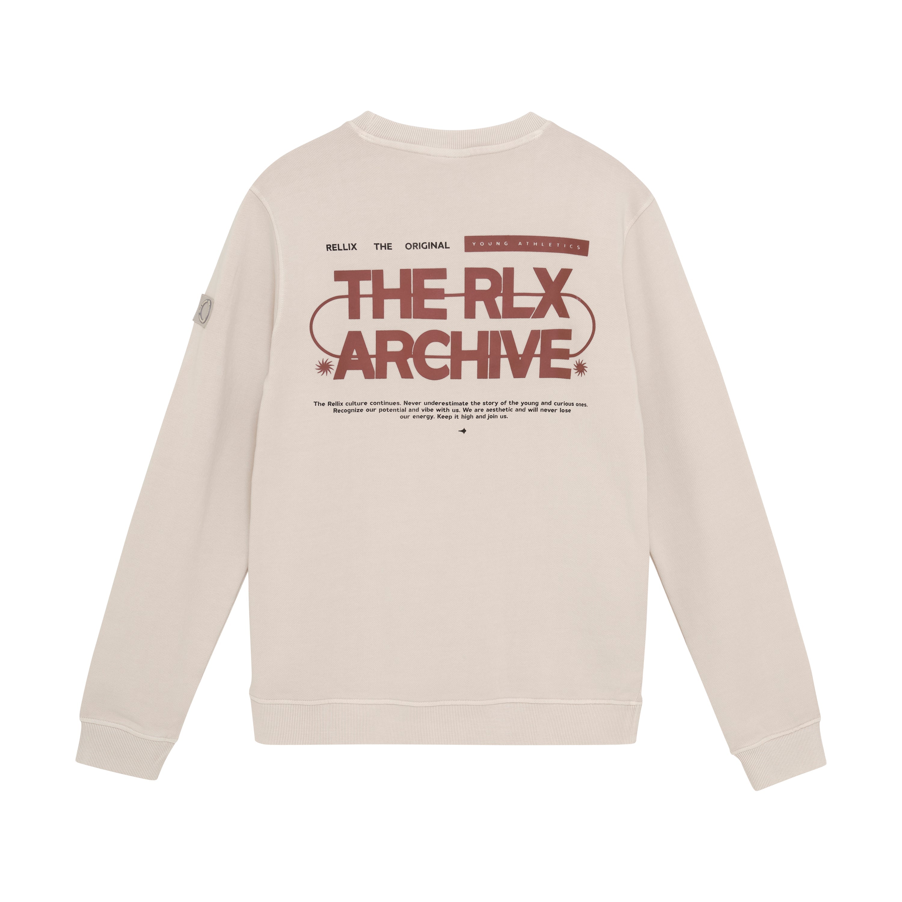 Jongens Sweater Chest and Backprint van Rellix in de kleur Wind Chime in maat 188.