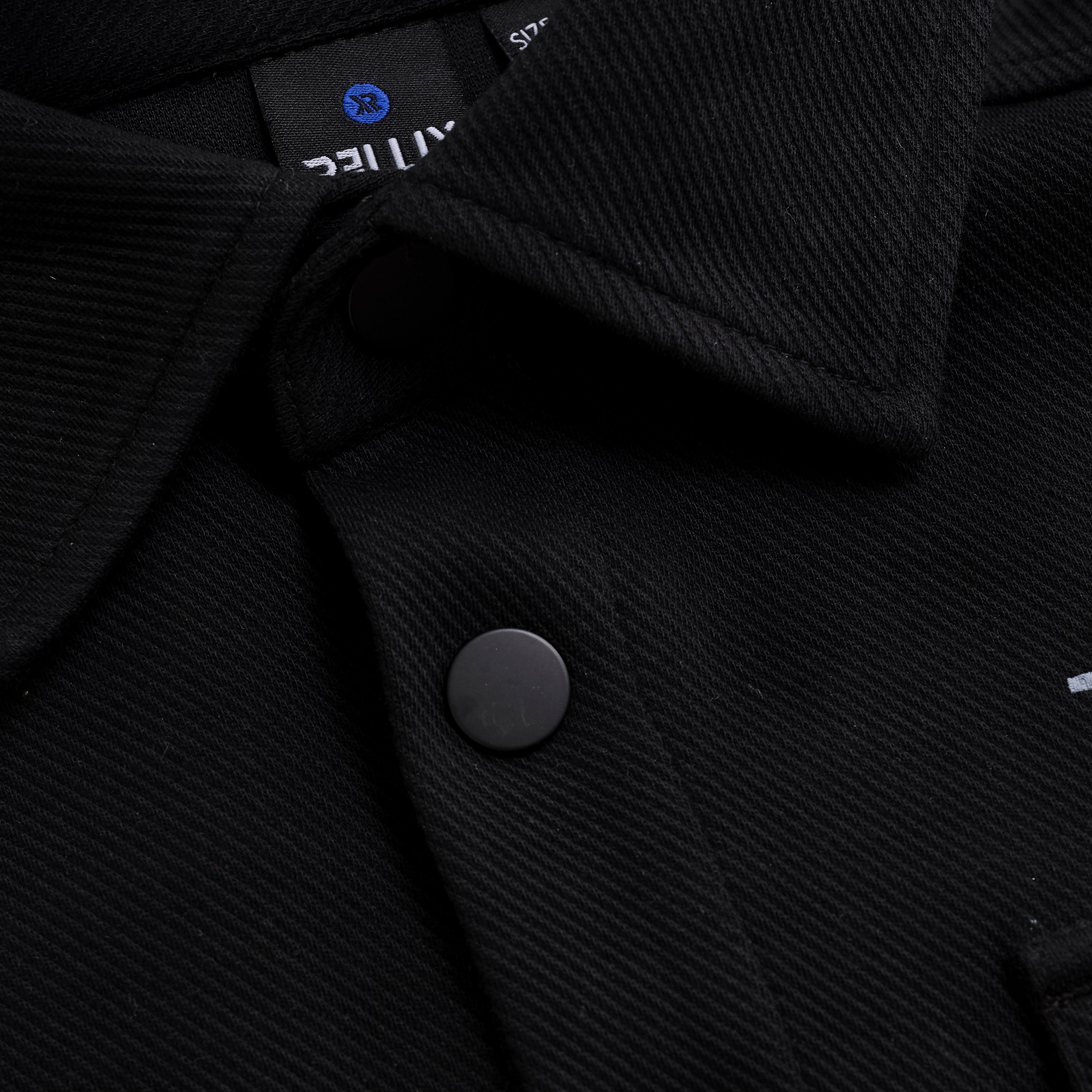 Jongens Shirt Jacket Rellix Twill van Rellix in de kleur Black  in maat 188.