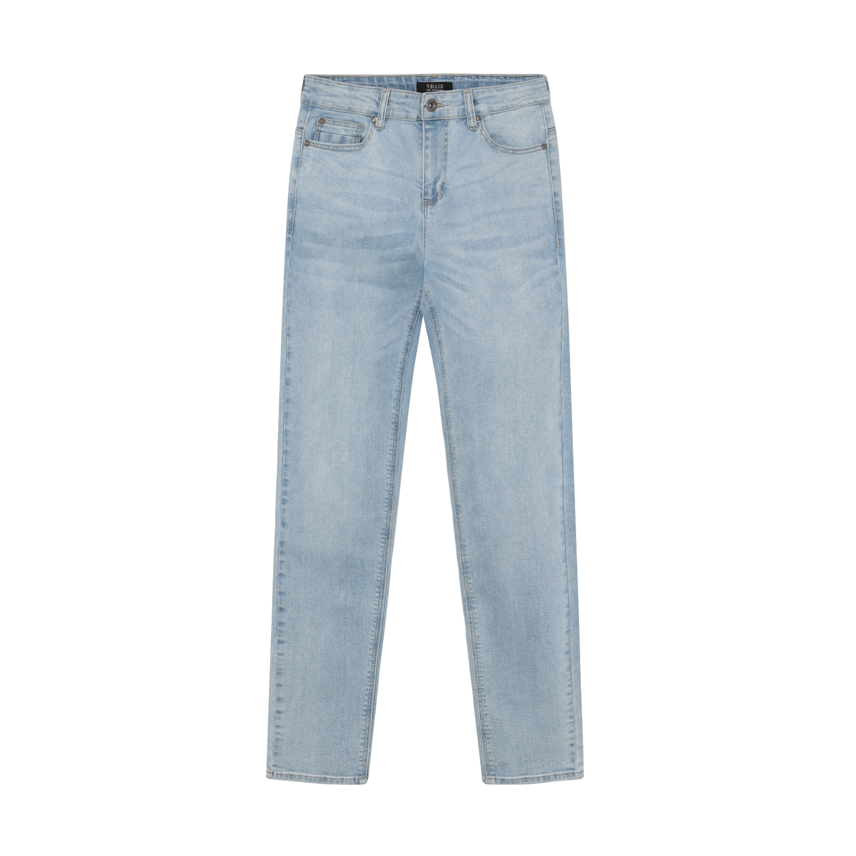 Jongens 2510 Straight Fit Jeans van Rellix in de kleur Used Light Denim in maat 188.