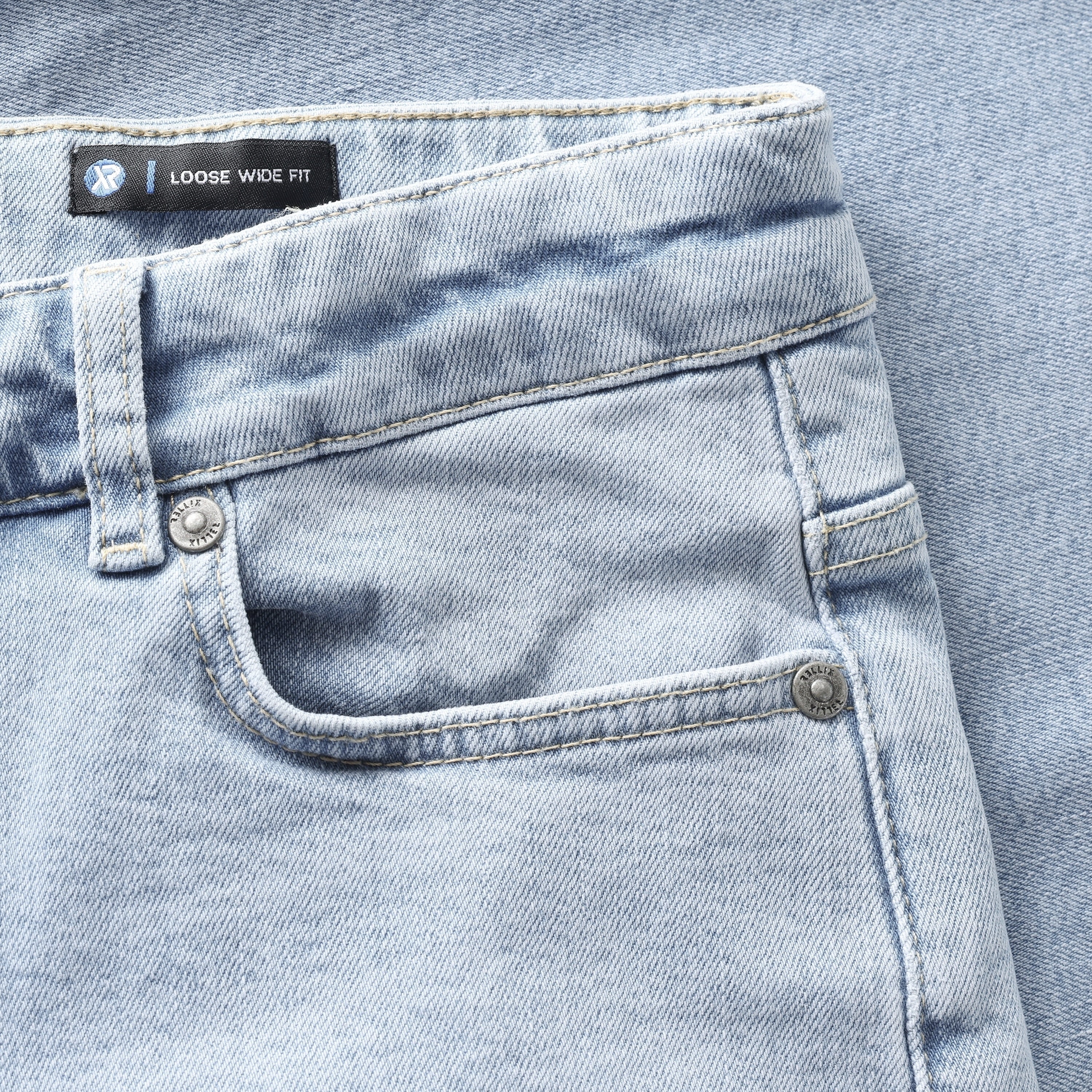 Jongens 2811 Loose Wide Fit Jeans van Rellix in de kleur Medium Denim in maat 188.