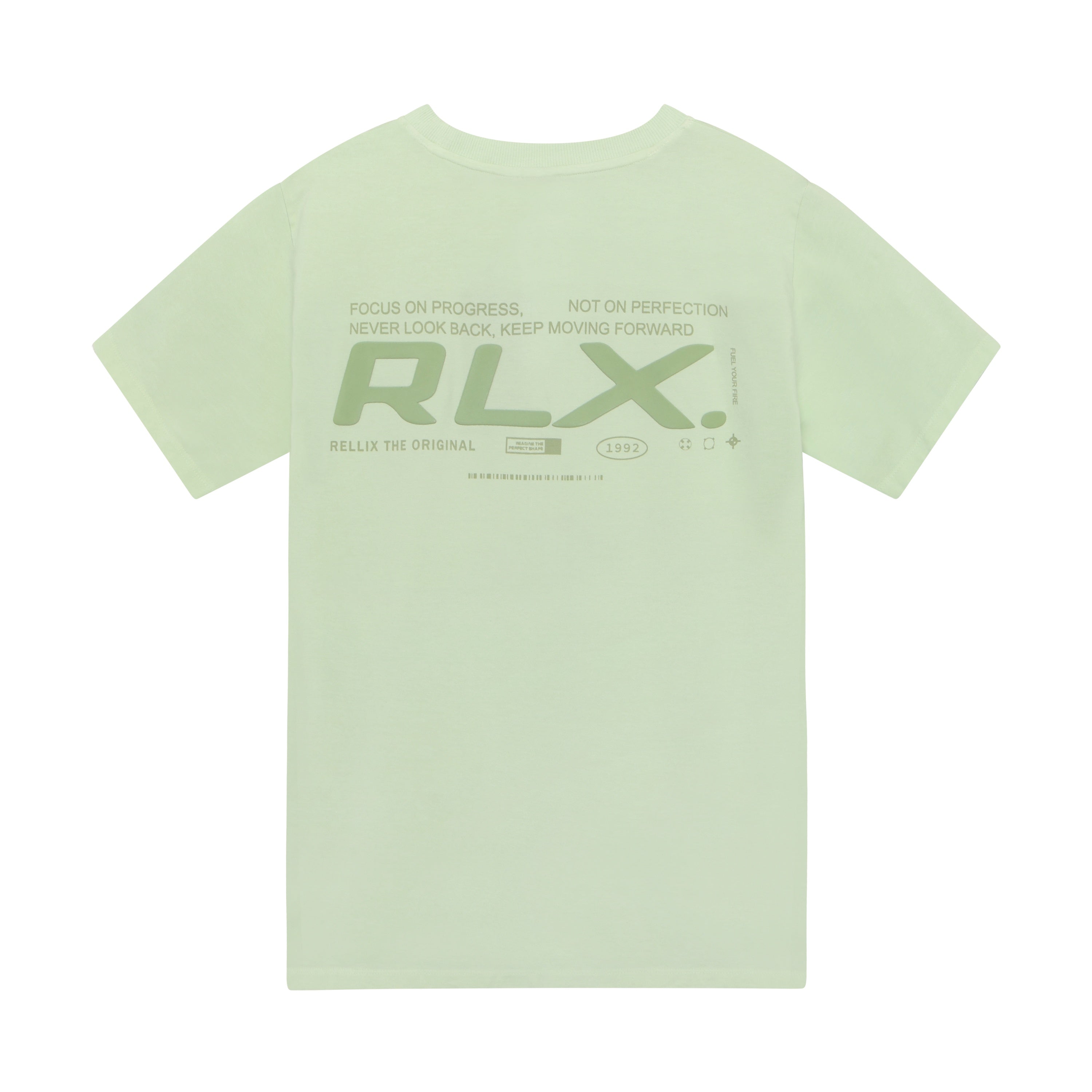 Jongens T-Shirt RLX Backprint Washed van Rellix in de kleur Fresh Lime in maat 188.