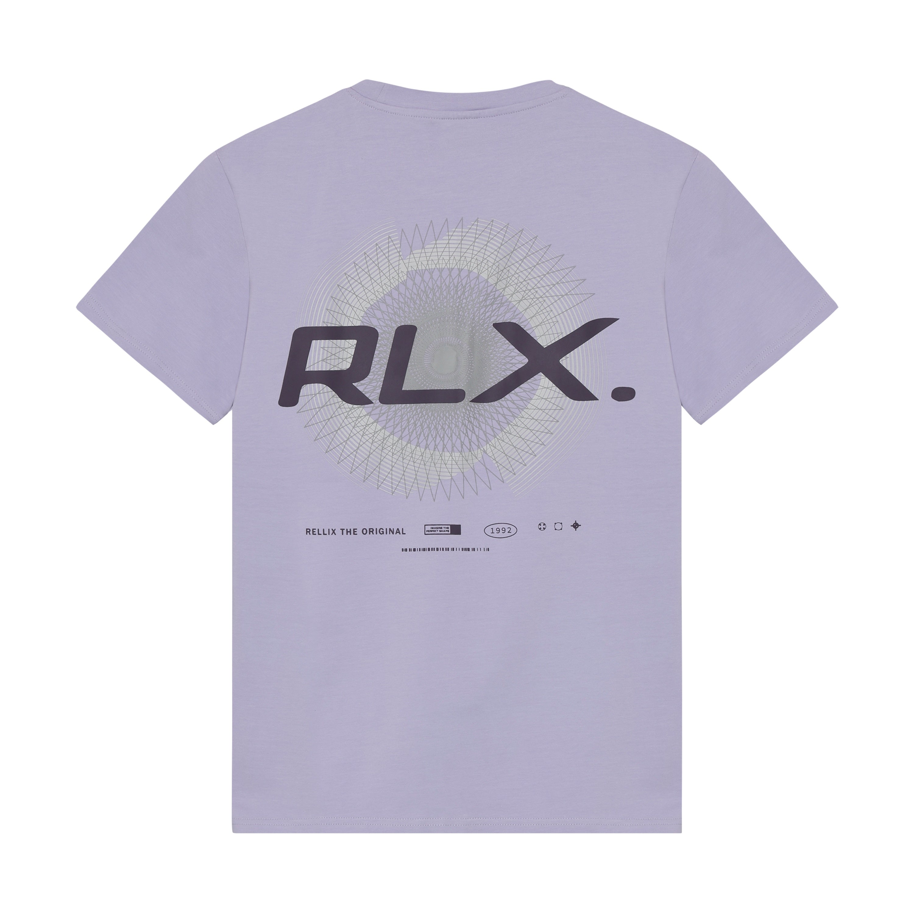Jongens T-Shirt RLX Backprint van Rellix in de kleur Lilac Sky in maat 188.