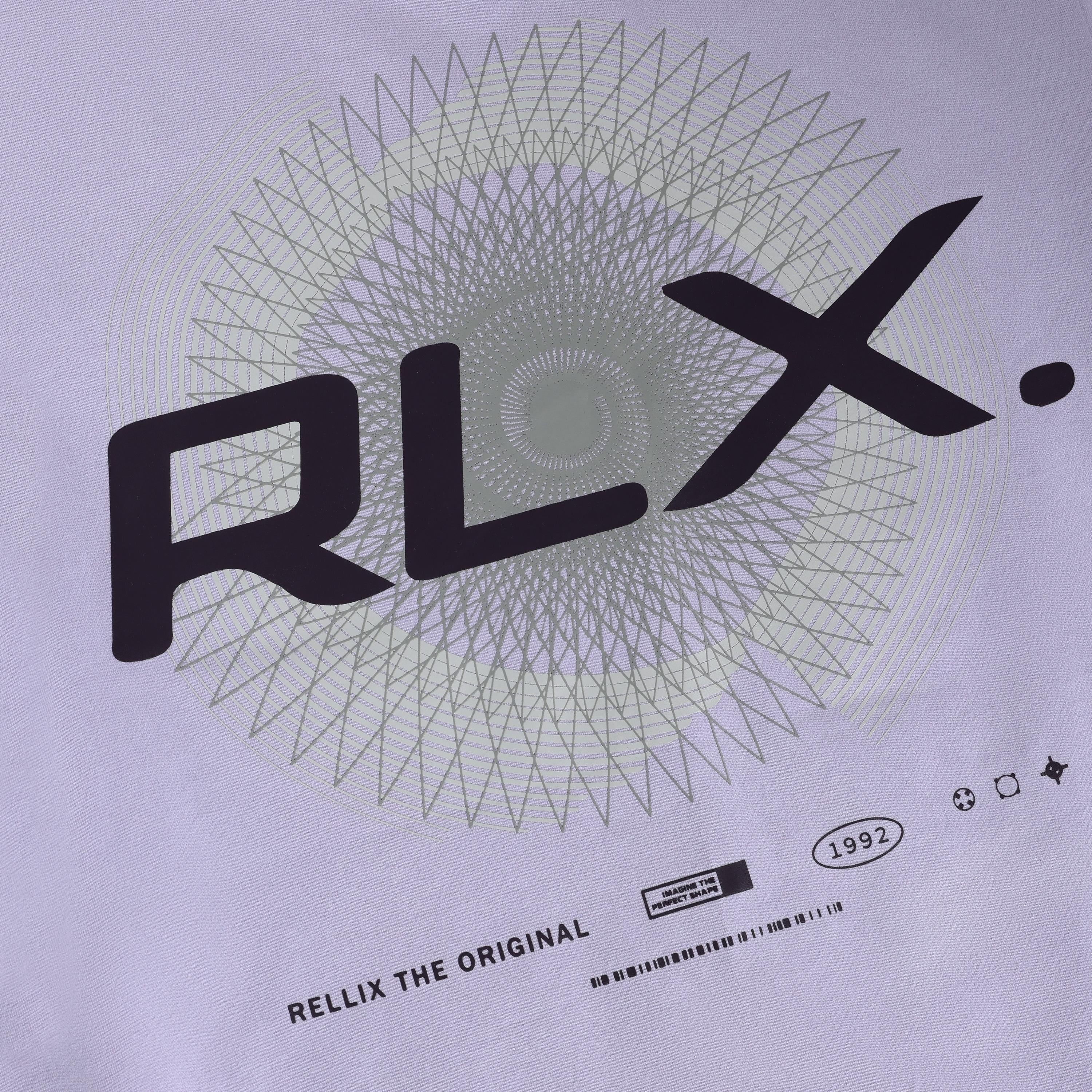 Jongens T-Shirt RLX Backprint van Rellix in de kleur Lilac Sky in maat 188.