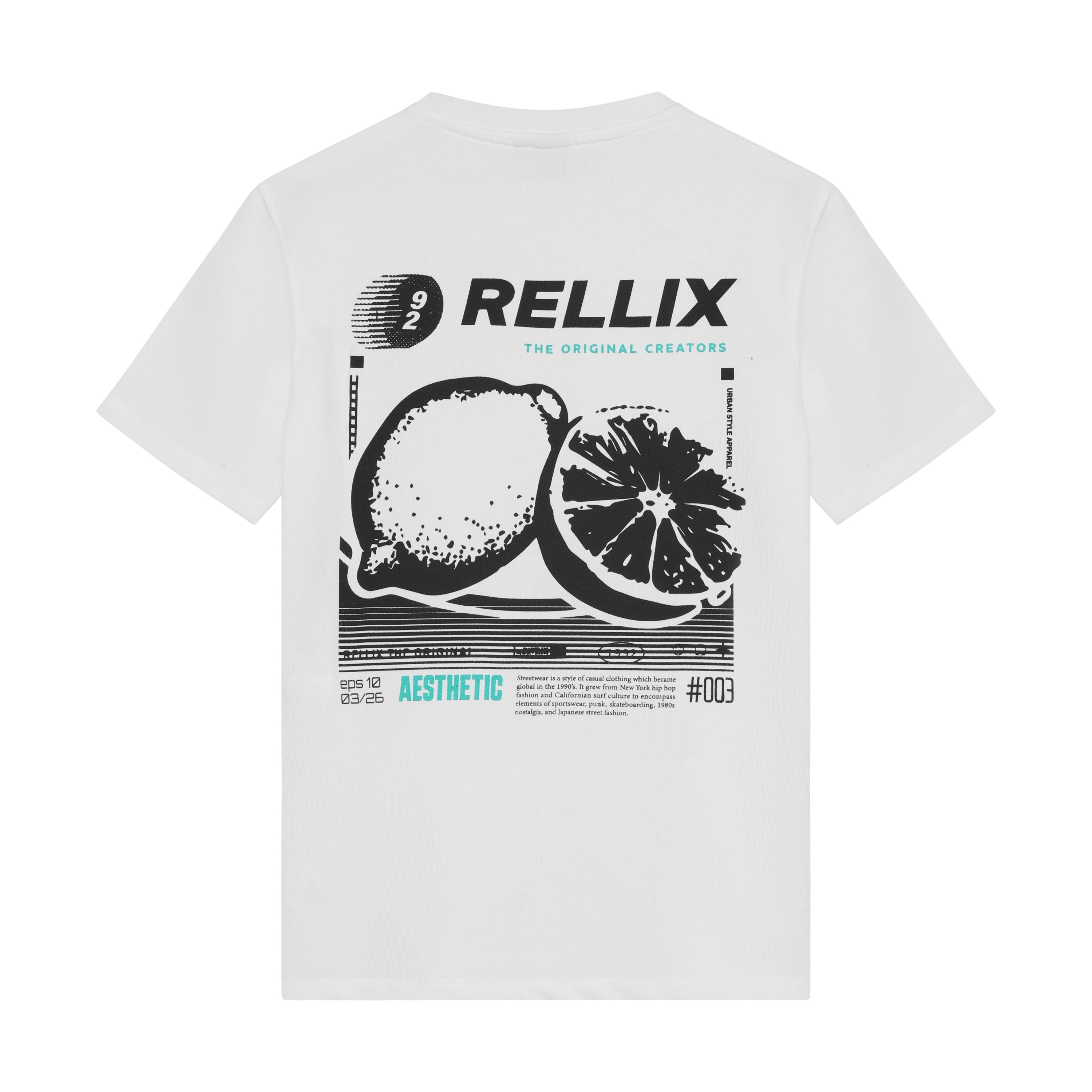 Jongens Oversized T-Shirt Rellix Print van Rellix in de kleur White  in maat 188.