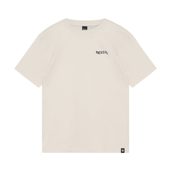 Jongens Oversized T-Shirt  Structure van Rellix in de kleur Grey Kit in maat 188.