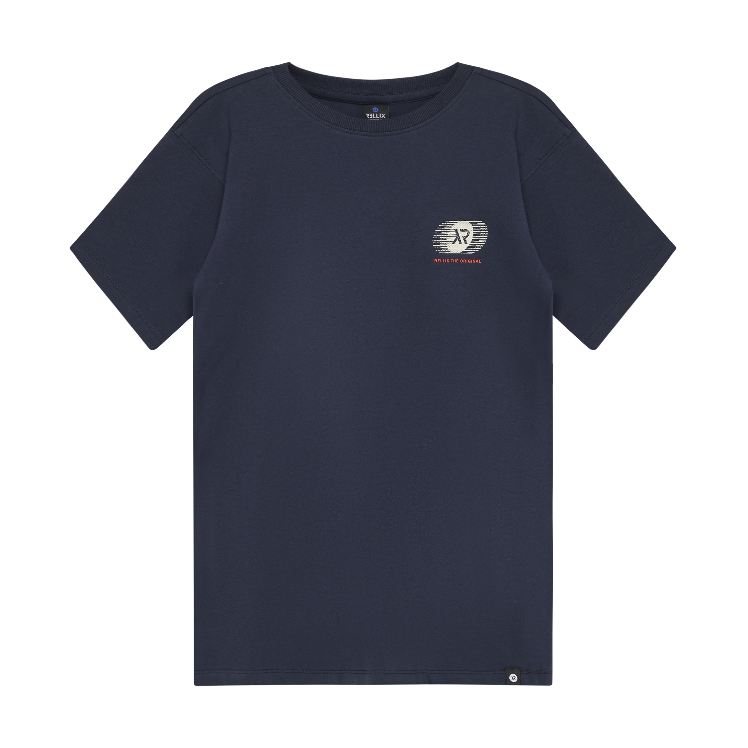 Jongens T-Shirt XR Backprint van Rellix in de kleur Navy in maat 188.