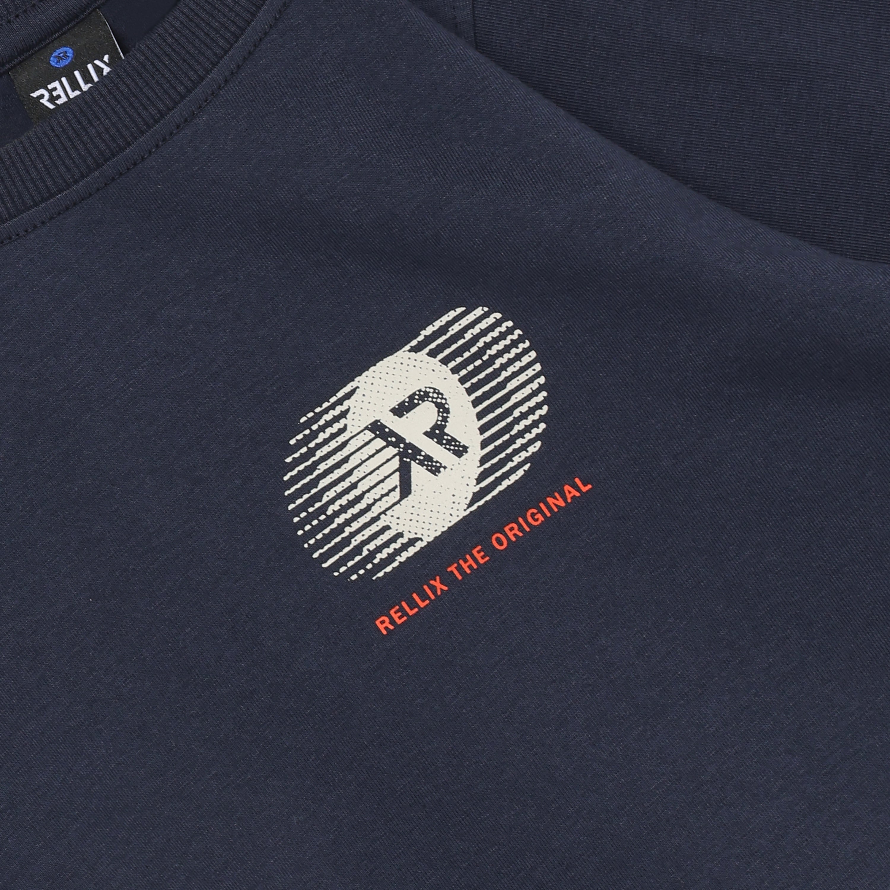 Jongens T-Shirt XR Backprint van Rellix in de kleur Navy in maat 188.