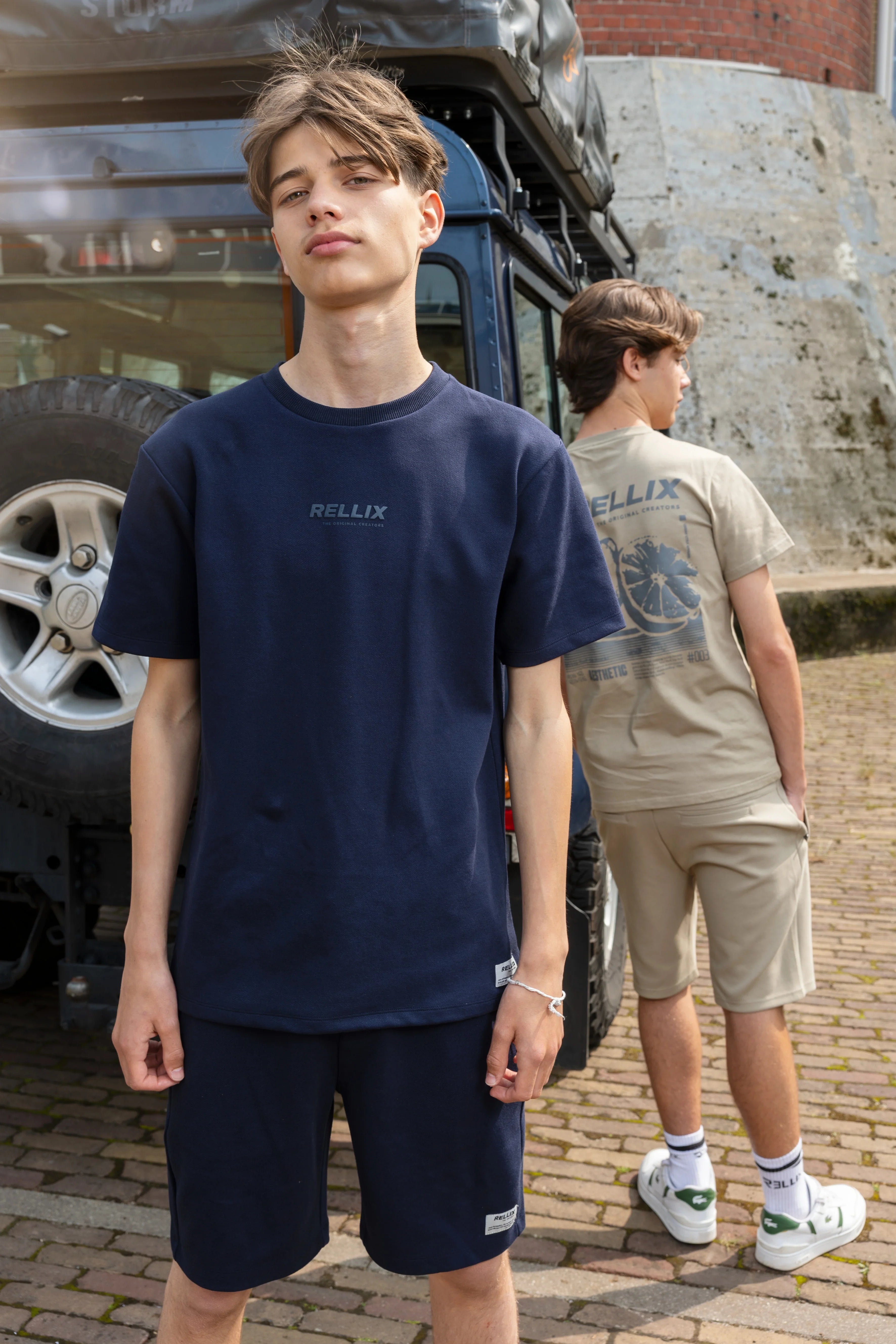 Jongens Jog Short Rellix Twill van Rellix in de kleur Navy in maat 188.