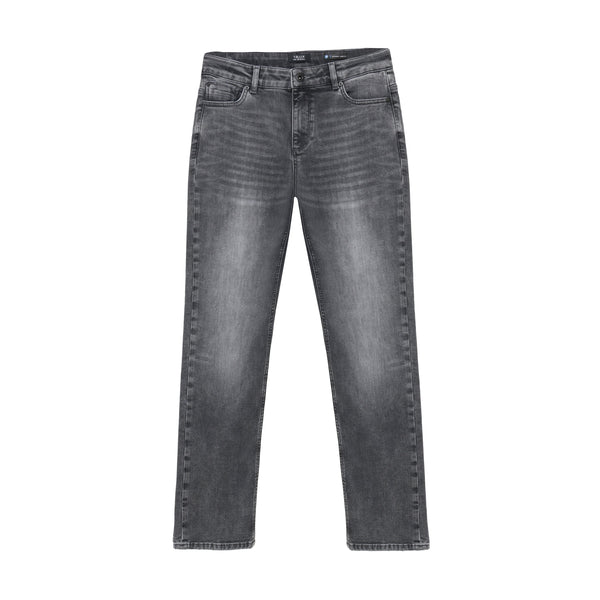 Jongens Straight Wide Fit Jeans van Rellix in de kleur Dark Grey Denim in maat 188.