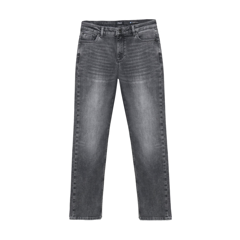 Jongens Straight Wide Fit Jeans van Rellix in de kleur Dark Grey Denim in maat 188.