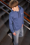 Jongens Hoodie Rellix Backprint Brush van Rellix in de kleur Ash Blue in maat 188.