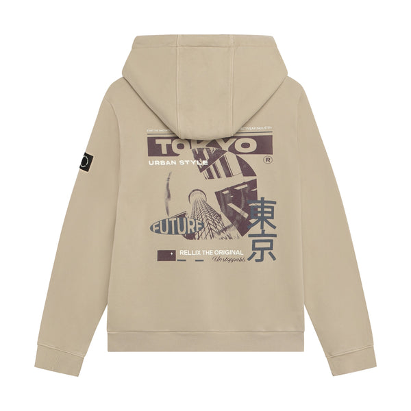 Rellix Hoodie Backprint Washed Brush