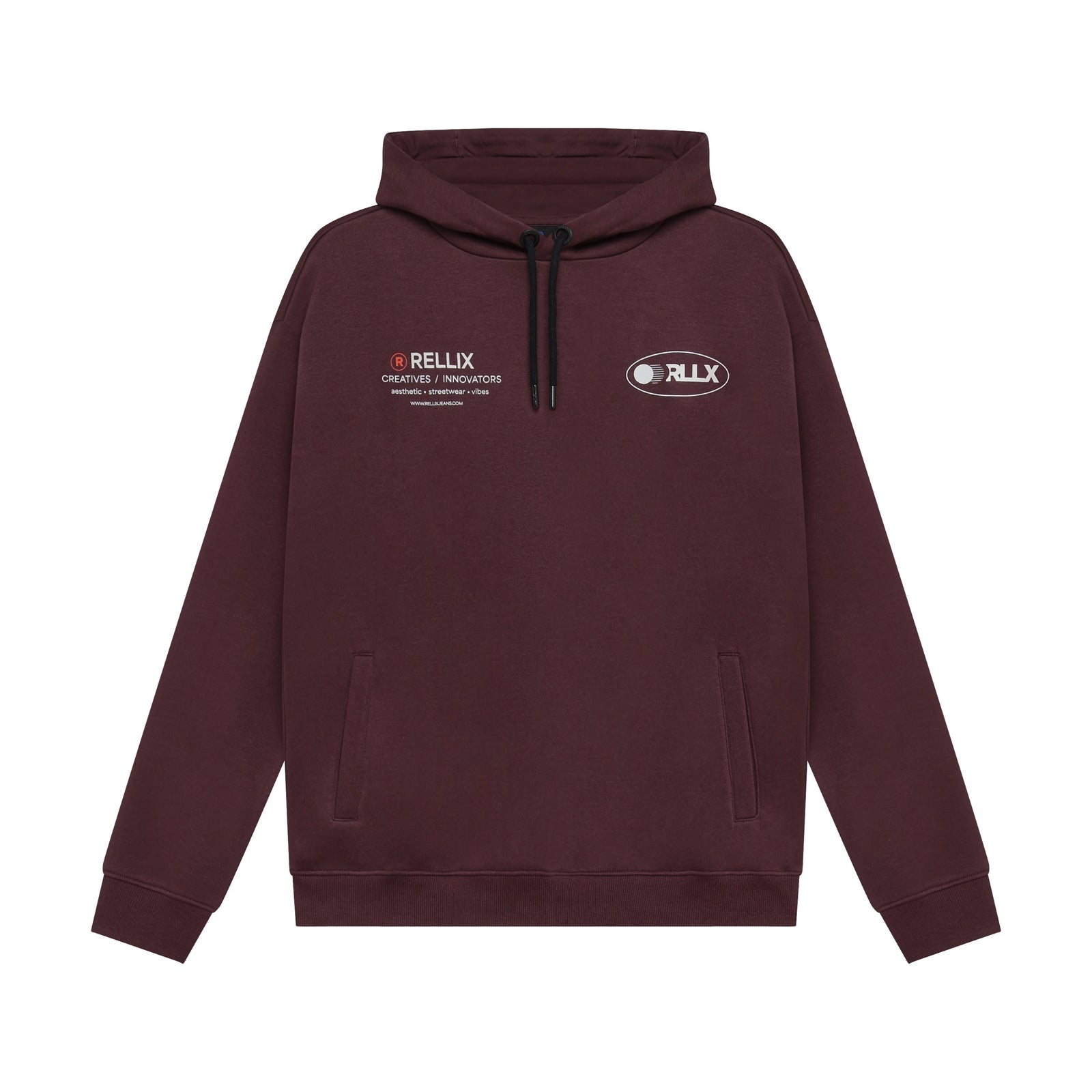 Rellix Loose Fit Hoodie Chest Brushed