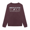 Jongens Sweater Rellix Backprint Brush van Rellix in de kleur Dusty Bordeaux in maat 188.