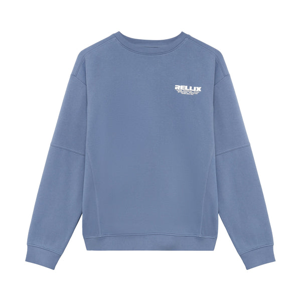 Jongens Loose Fit Sweat Rellix Brush van Rellix in de kleur Ash Blue in maat 188.