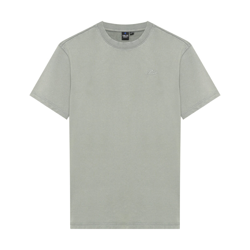 Jongens Oversized T-Shirt Basic Washed van Rellix in de kleur Mid Green in maat 188.