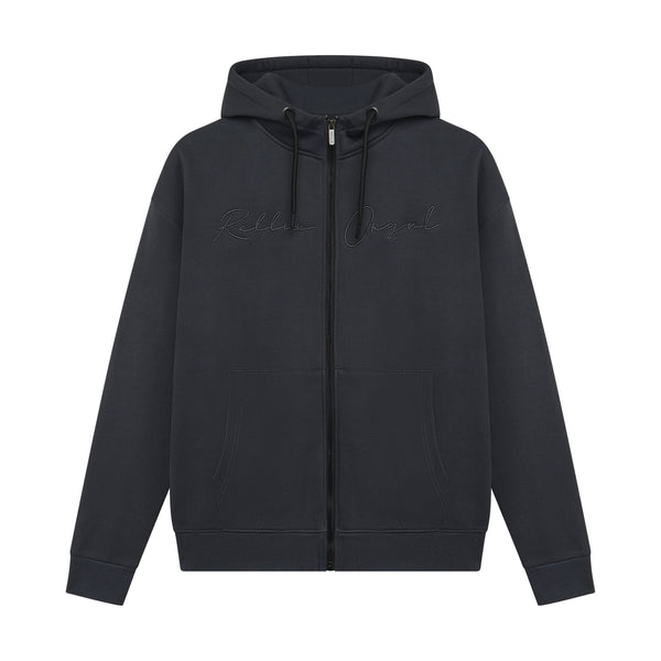 Jongens Hooded Zipper Jacket Brush van Rellix in de kleur Mid Antra in maat 188.