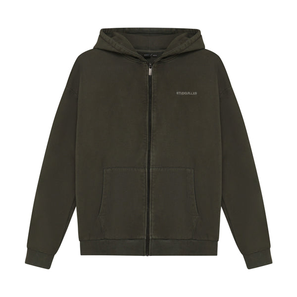 Jongens Hooded Zipper Jacket van Rellix in de kleur Army Wood in maat 188.