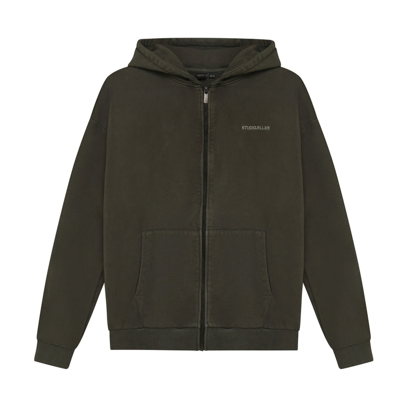 Jongens Hooded Zipper Jacket van Rellix in de kleur Army Wood in maat 188.