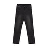 Jongens 2556 Wide Straight Black Jeans van Indian Blue Jeans in de kleur Black Denim in maat 176.