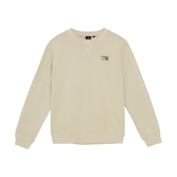 Jongens Oversized Sweater IBJ Washed van Indian Blue Jeans in de kleur Sandshell in maat 176.