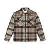 Jongens Shirt Jacket Check Zip Teddy van Indian Blue Jeans in de kleur Timber Wolf in maat 176.