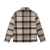 Jongens Shirt Jacket Check Zip Teddy van Indian Blue Jeans in de kleur Timber Wolf in maat 176.