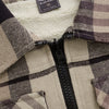 Jongens Shirt Jacket Check Zip Teddy van Indian Blue Jeans in de kleur Timber Wolf in maat 176.