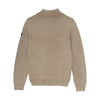 Jongens Knitted Col Buttons Washed van Indian Blue Jeans in de kleur Timber Wolf in maat 176.