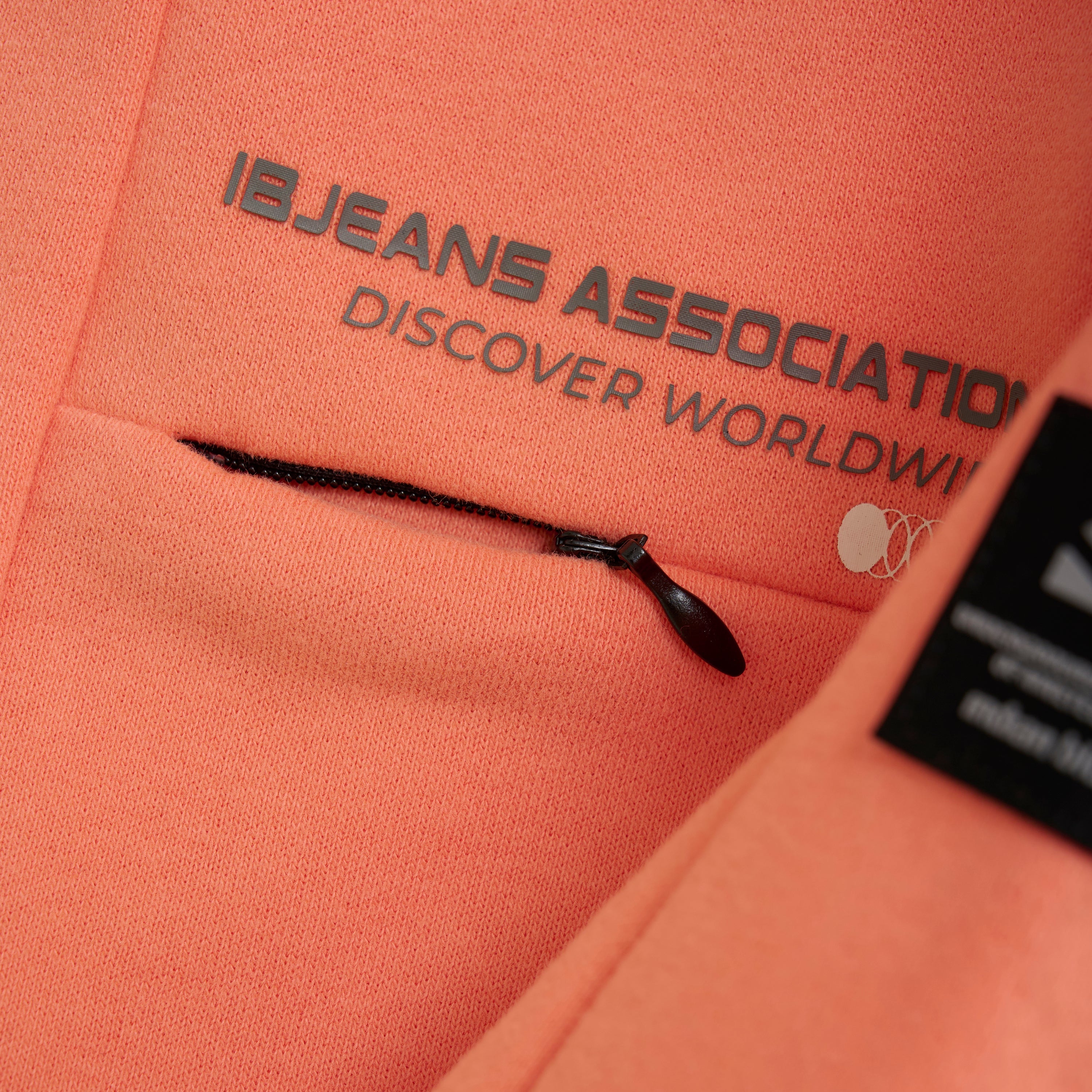 Jongens Sweater Chest Print Brushed van Indian Blue Jeans in de kleur Peach Echo in maat 176.