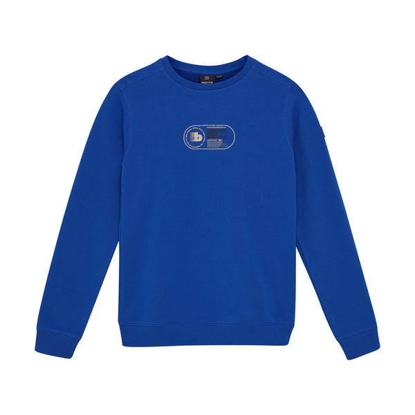 Jongens Sweater Chest IB van Indian Blue Jeans in de kleur Strong blue in maat 176.