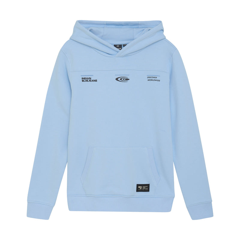 Jongens Hoodie Cut&Sew van Indian Blue Jeans in de kleur Windsurfer in maat 176.