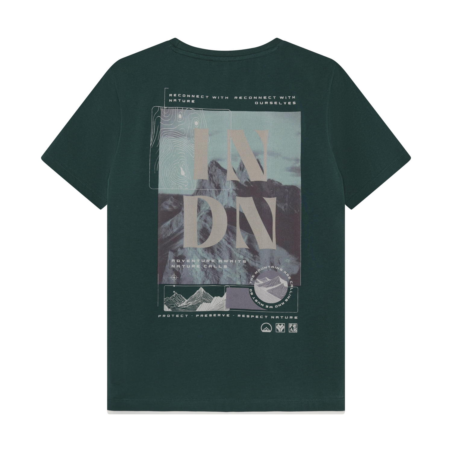 Indian Blue Jeans T-Shirt Chest and Backprint