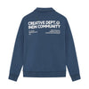 Jongens Zip Jacket IND Tape van Indian Blue Jeans in de kleur Ensign Blue in maat 176.