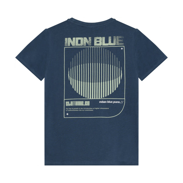 Indian Blue Jeans T-Shirt INDN Blue Backprint