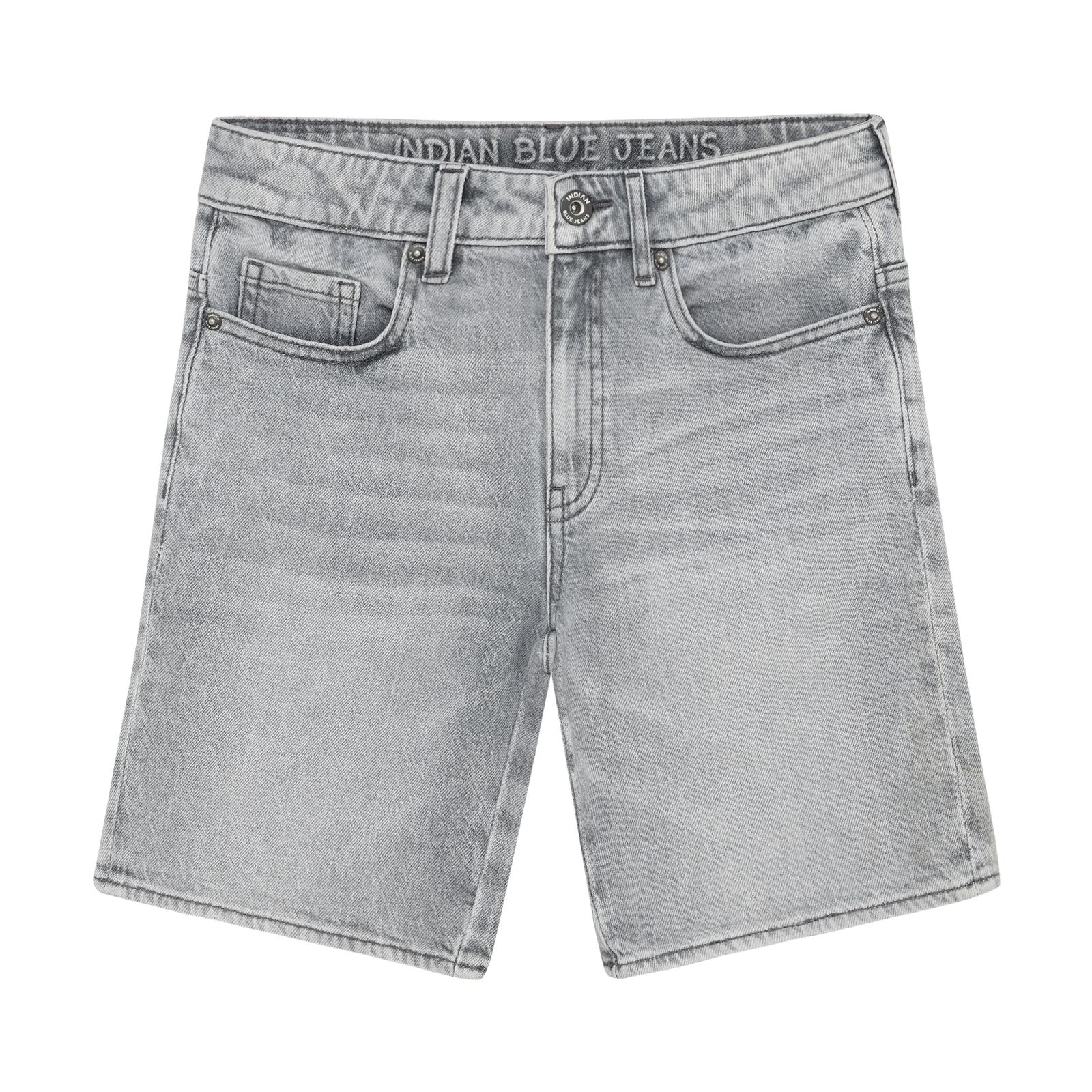 Indian Blue Jeans Wide Denim Short Grey Jeans