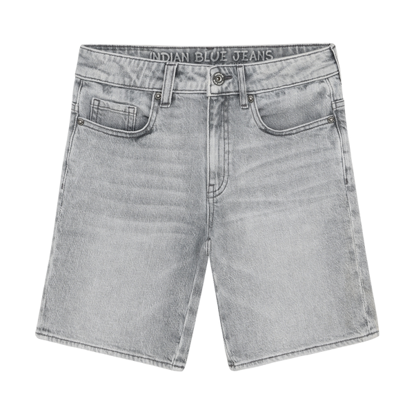 Indian Blue Jeans Wide Denim Short Grey Jeans