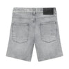 Jongens Wide Denim Short Grey Jeans van Indian Blue Jeans in de kleur Light Grey Denim in maat 176.