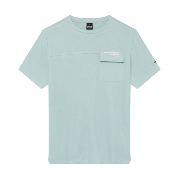 Jongens Loose Fit T-Shirt Pocket van Indian Blue Jeans in de kleur Ether in maat 176.